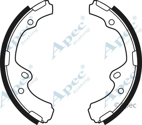 APEC BRAKING stabdžių trinkelių komplektas SHU495